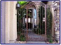 Iron Courtyard Entries by Olson Iron in Las Vegas Nevada